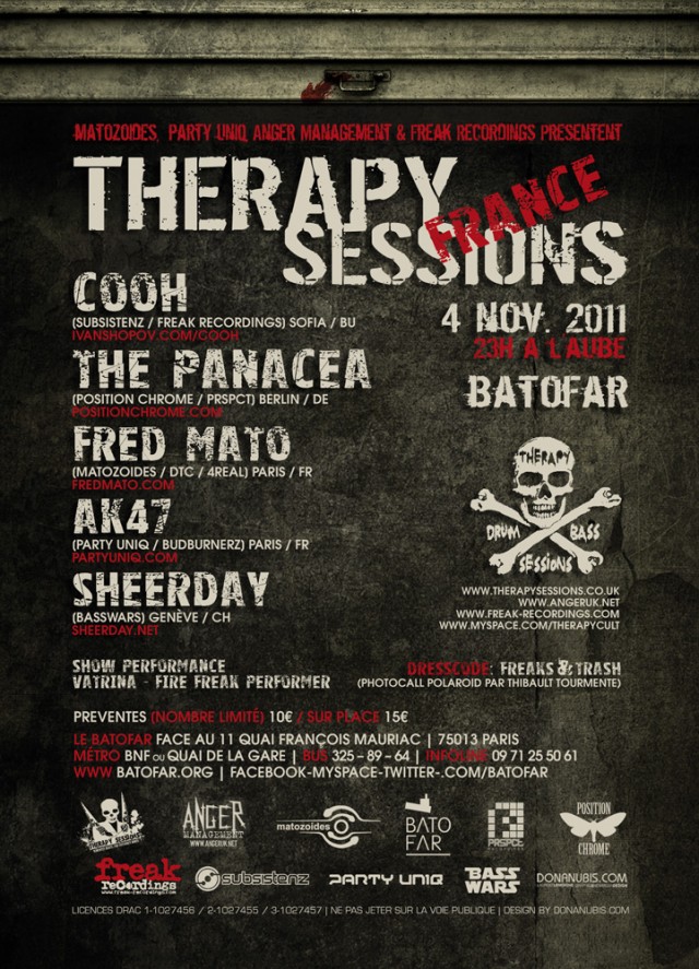 Therapy Sessions - France | Cooh - Panacea - Fred Mato - AK47 - Sheerday